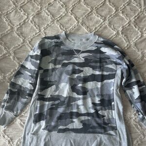 Aerie Gray Camo Sweatshirt